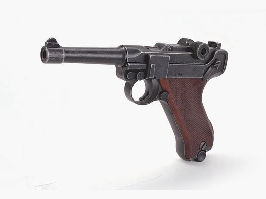 ME Mod. P 08, Kal. 9 mm P.A. Knal, antiek-uiterlijk