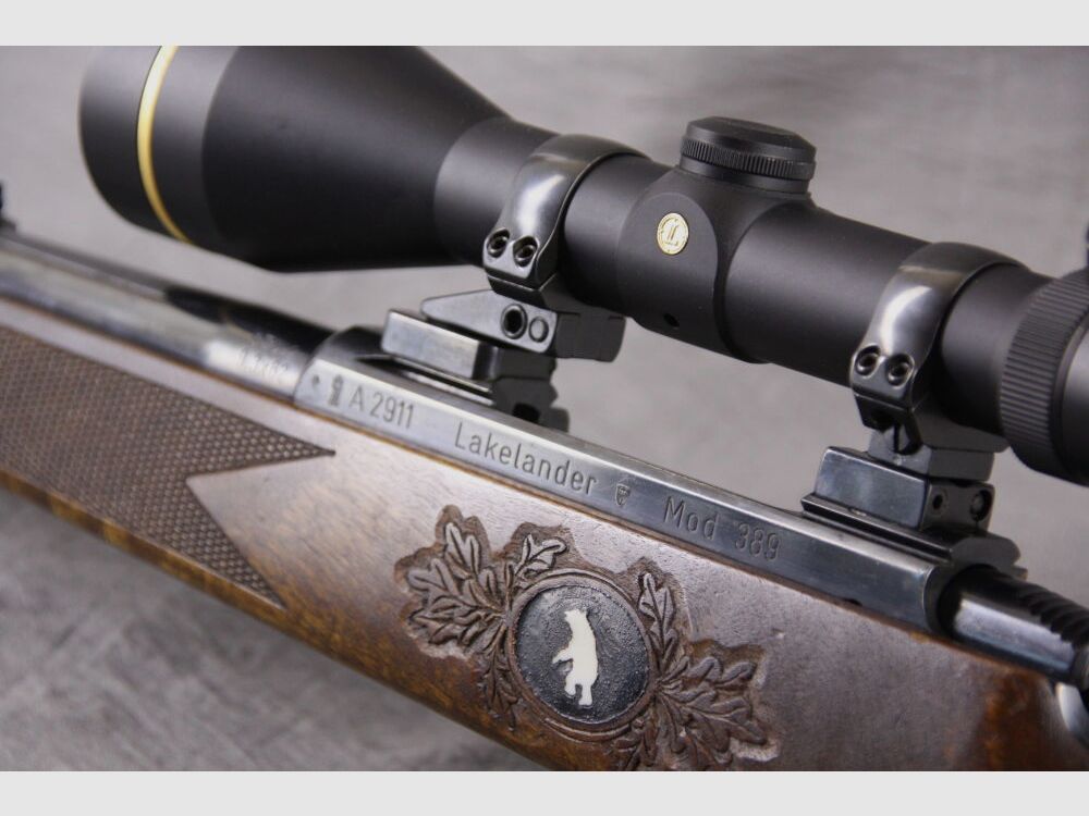 Lakelander 389 - Rifle de repetición con mira telescópica Y punto de luz!