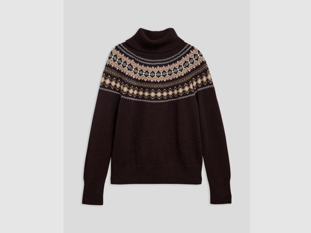 Barbour D-Rollkragen-Pullover Darwen mit Fair Isle Muster, Bild 2 von 12