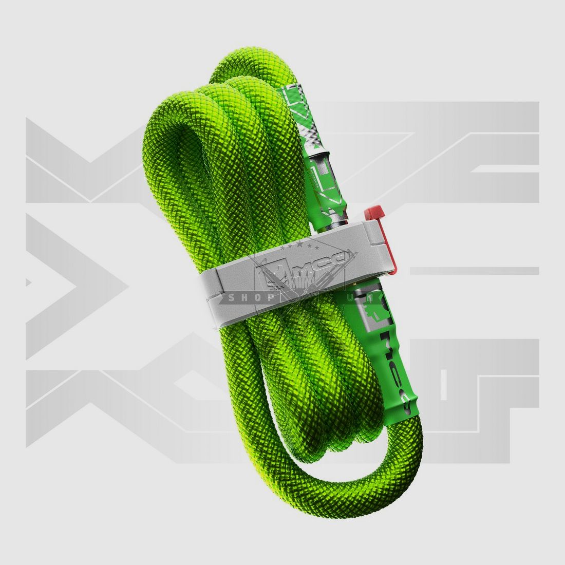 MCO HPA Line XF V2, extra length, ultra-flexible, Foster fittings (Toxic Green)