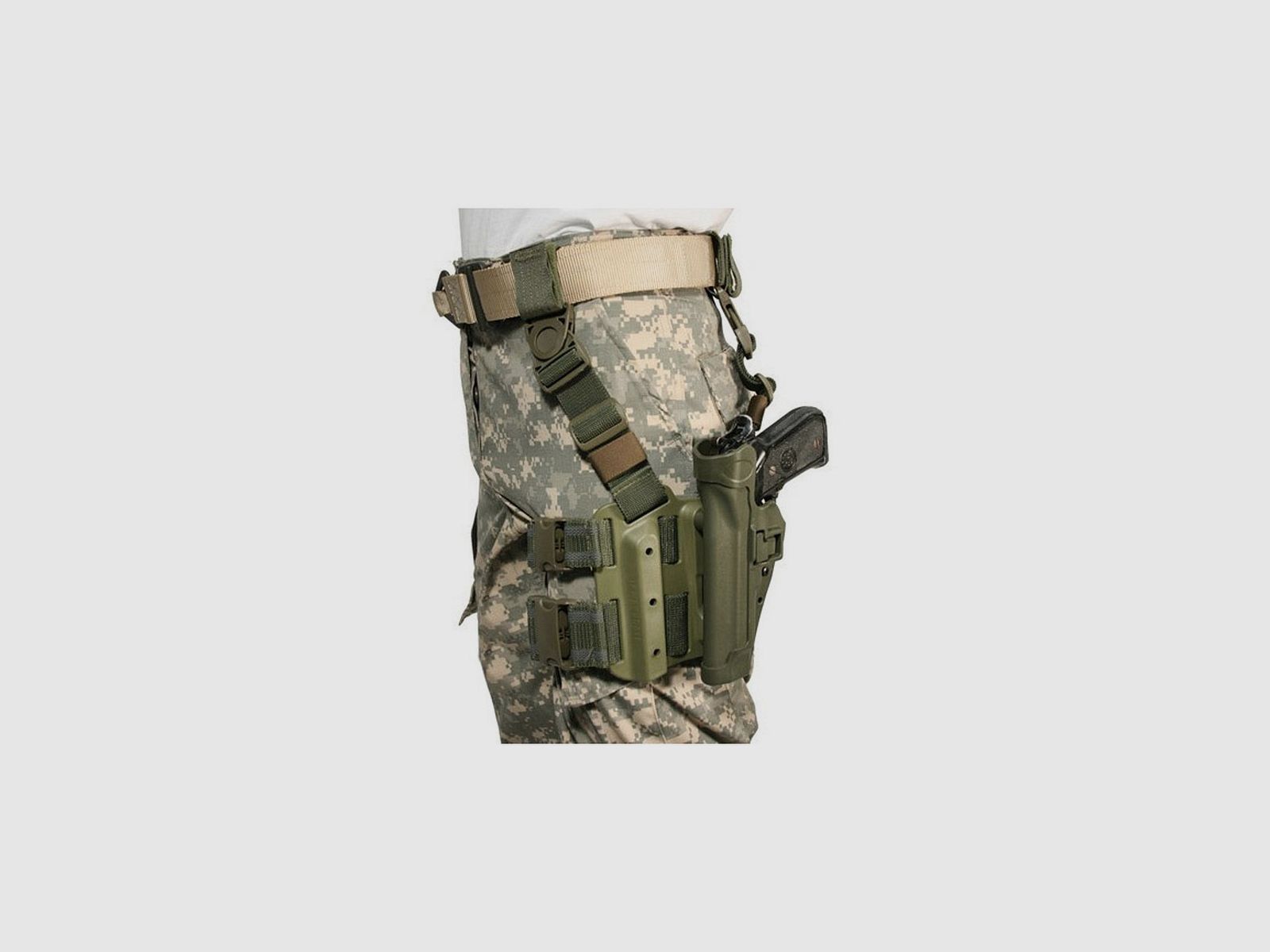 BLACKHAWK SERPA Taktische Holster der Stufe 2 (linkshändig) – B92 Olivgrün