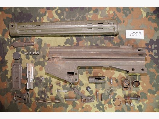 G3 Ersatzteile Konvolut Gehäuserest Ex-BW freie Teile HK Heckler und Koch Ex-BW Bundeswehr (7553)