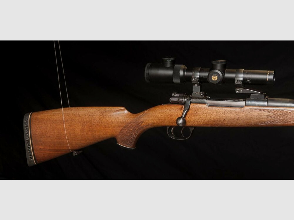 Velser Mauser System 98 Stutzen mit Schwenkmontage und Drückjagd Zielfernrohr