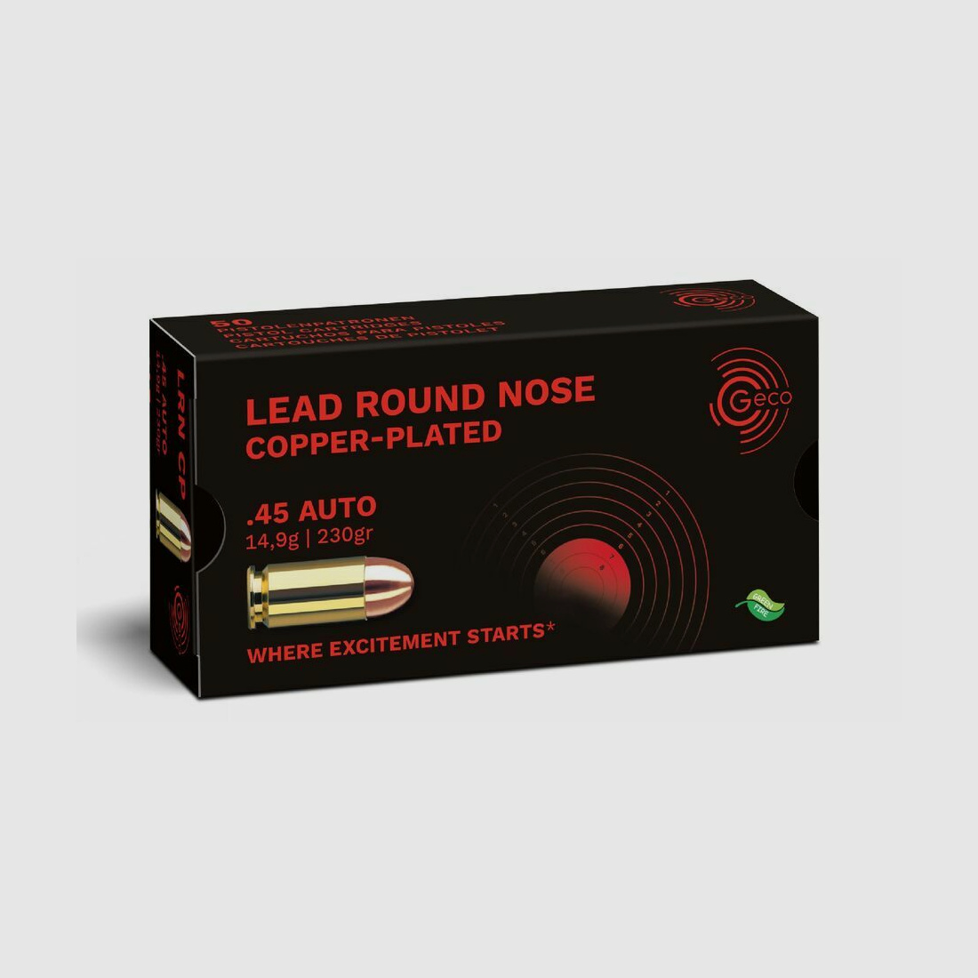 GECO .45Auto CLRN 14,9g 230gr Geco .45ACP