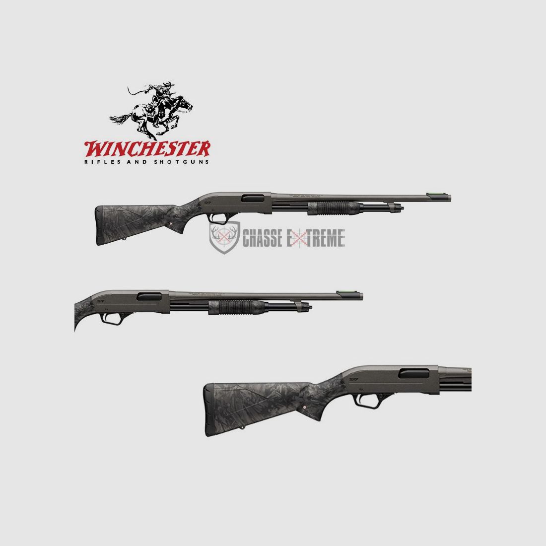 Strzelba WINCHESTER SXP Forged Carbon Hybrid z gwintem 61cm Kal. 12/76