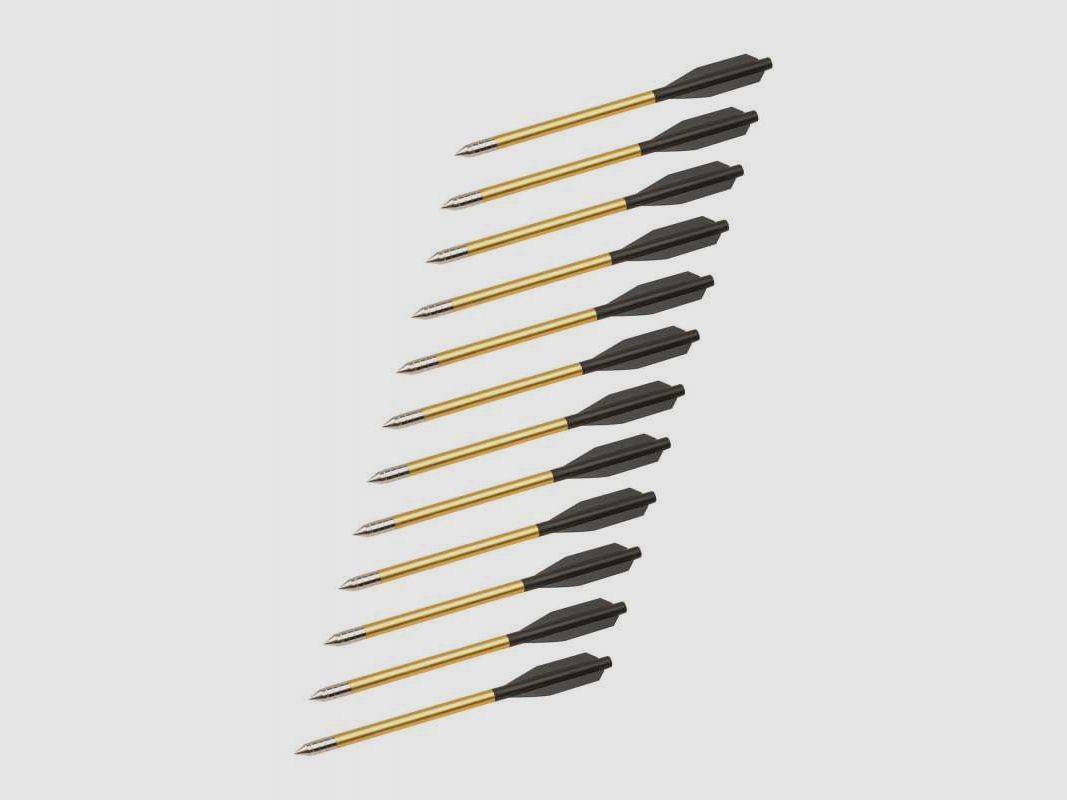 United Cutlery M48 Kommando Pistolenarmbrust-Bolzen, Aluminium, 12er Pack