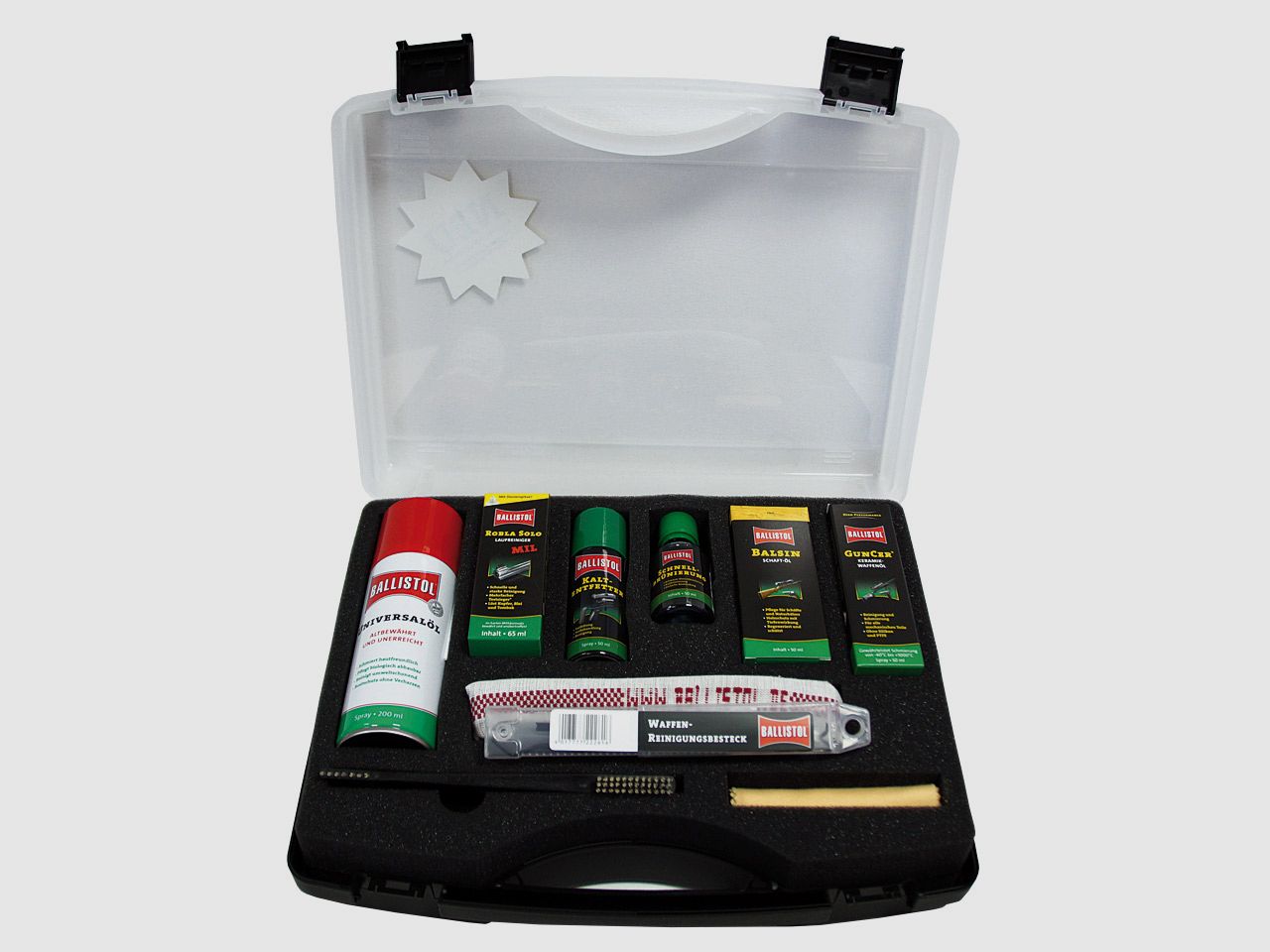 Ballistol Waffenpflegekoffer - alles fĂĽr die Pflege und Reinigung von Waffen