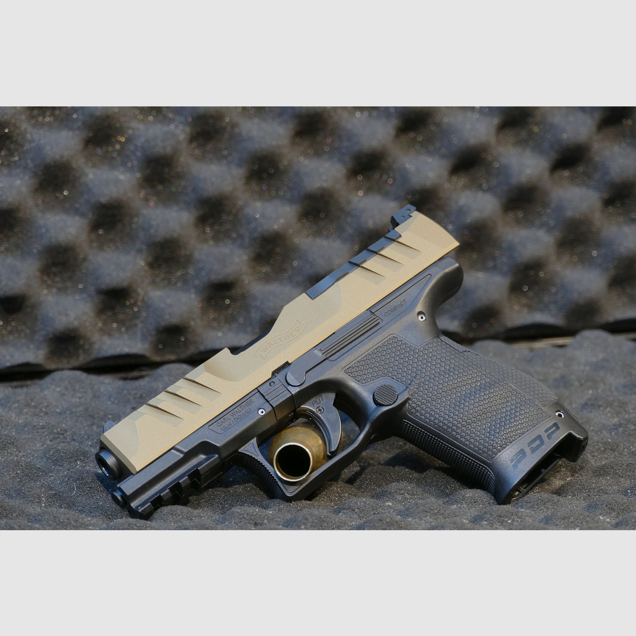 Walther PDP Compact, 4", 9x19, Ceracote personalizzato bronzo bruciato Pistola da prestazione WHB14