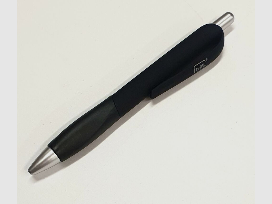 Glock Original GLOCK Perfection Kugelschreiber / ballpoint pen mit Glock Logo auf dem Halter