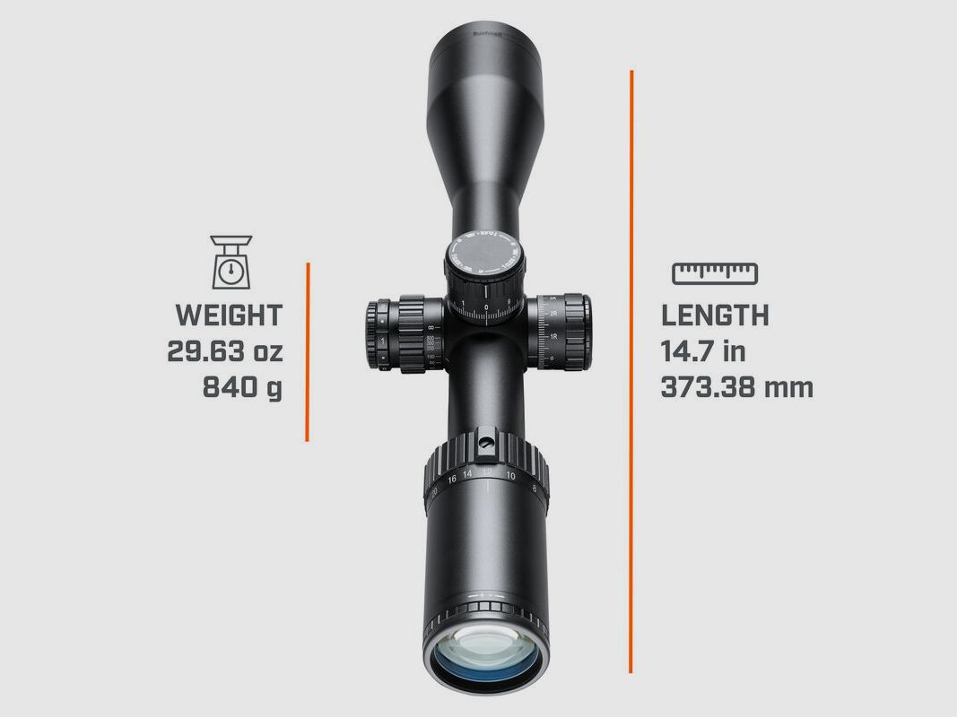 Bushnell Match Pro Zielfernrohr 6-24x50 Deploy MIL Etched Glass FFP Absehen 1. BE