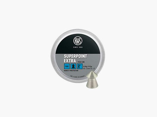 RWS – SUPERPOINT EXTRA Field Line | 0.94g | 14.5gr | cal 5.5mm (.22) (250pcs)