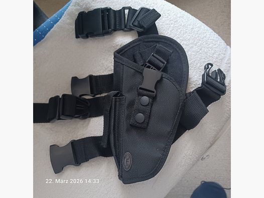 UTG Elite Tactical Thigh Holster - Universele Oberschenkelholster voor Pistool - Zwart - voor Linkshandigen