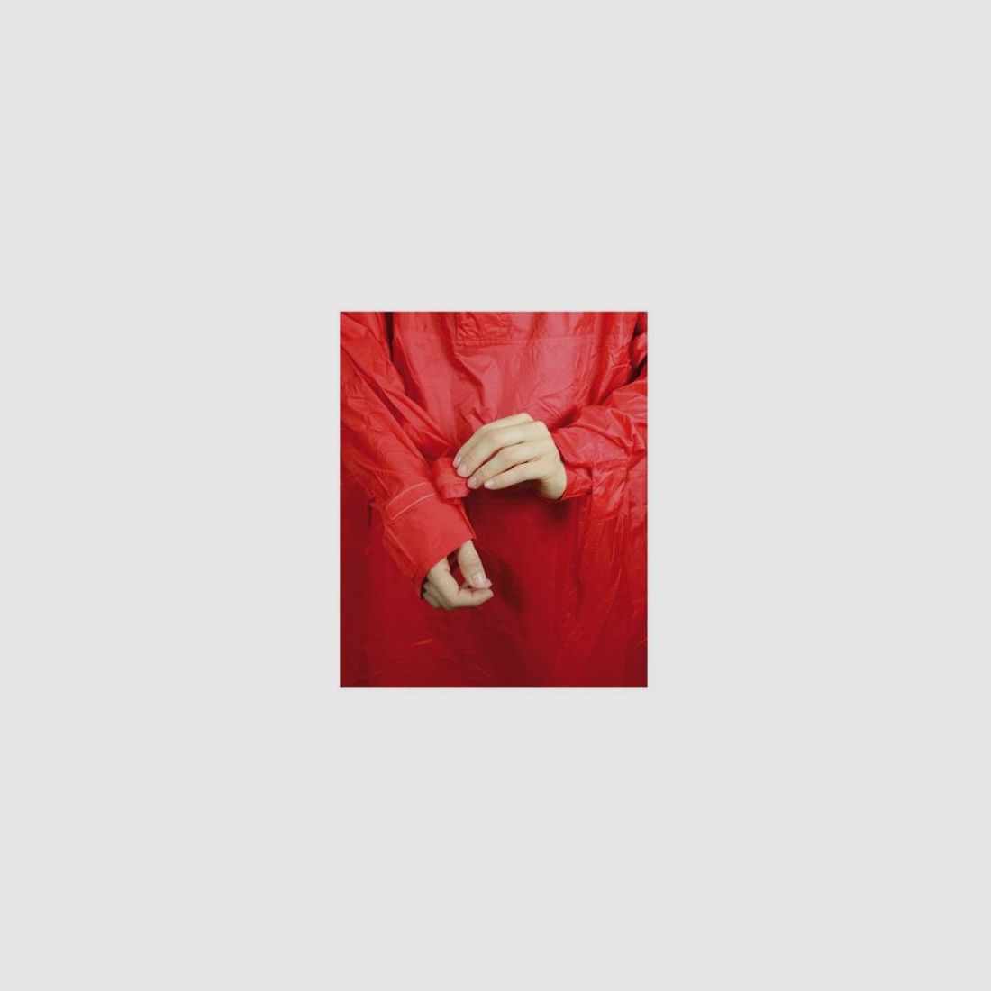 Poncho de Pluie Rouge Marsupio, image 3 sur 4