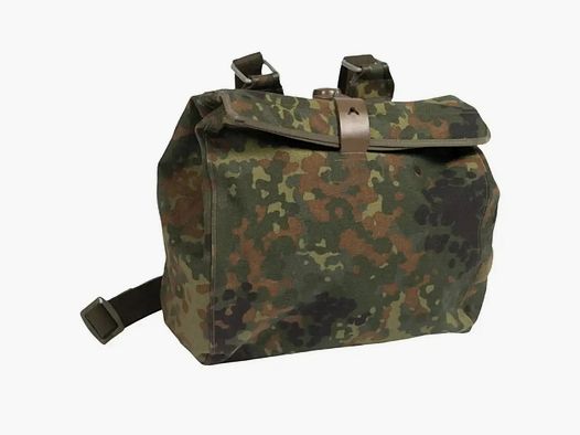 Bundeswehr Original Sac à masque Bundeswehr avec sangle d'occasion - Flecktarn