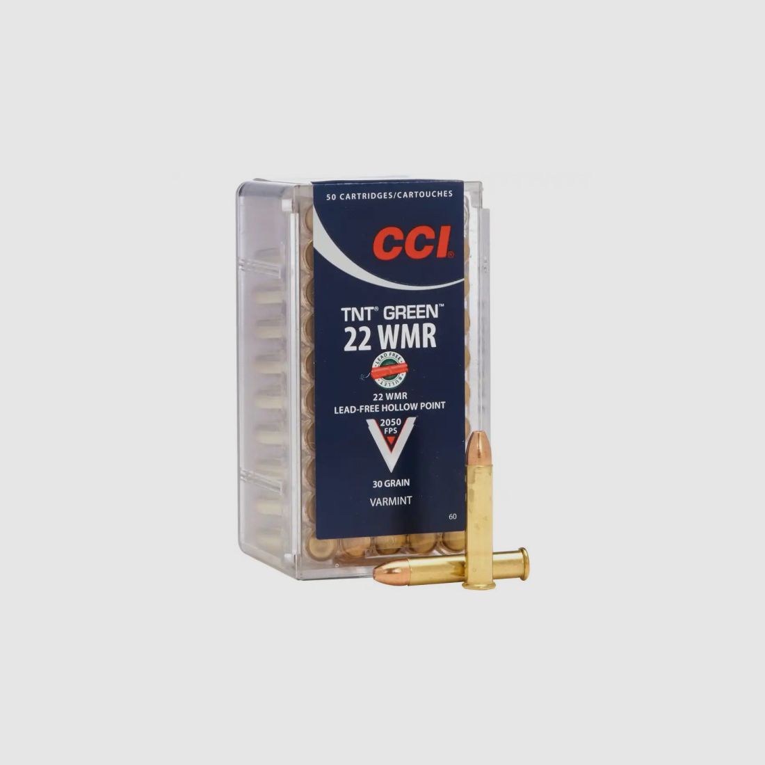 CCI TNT GREEN - .22WMR - 30GR. - 50 COLPI - SENZA PIOMBO