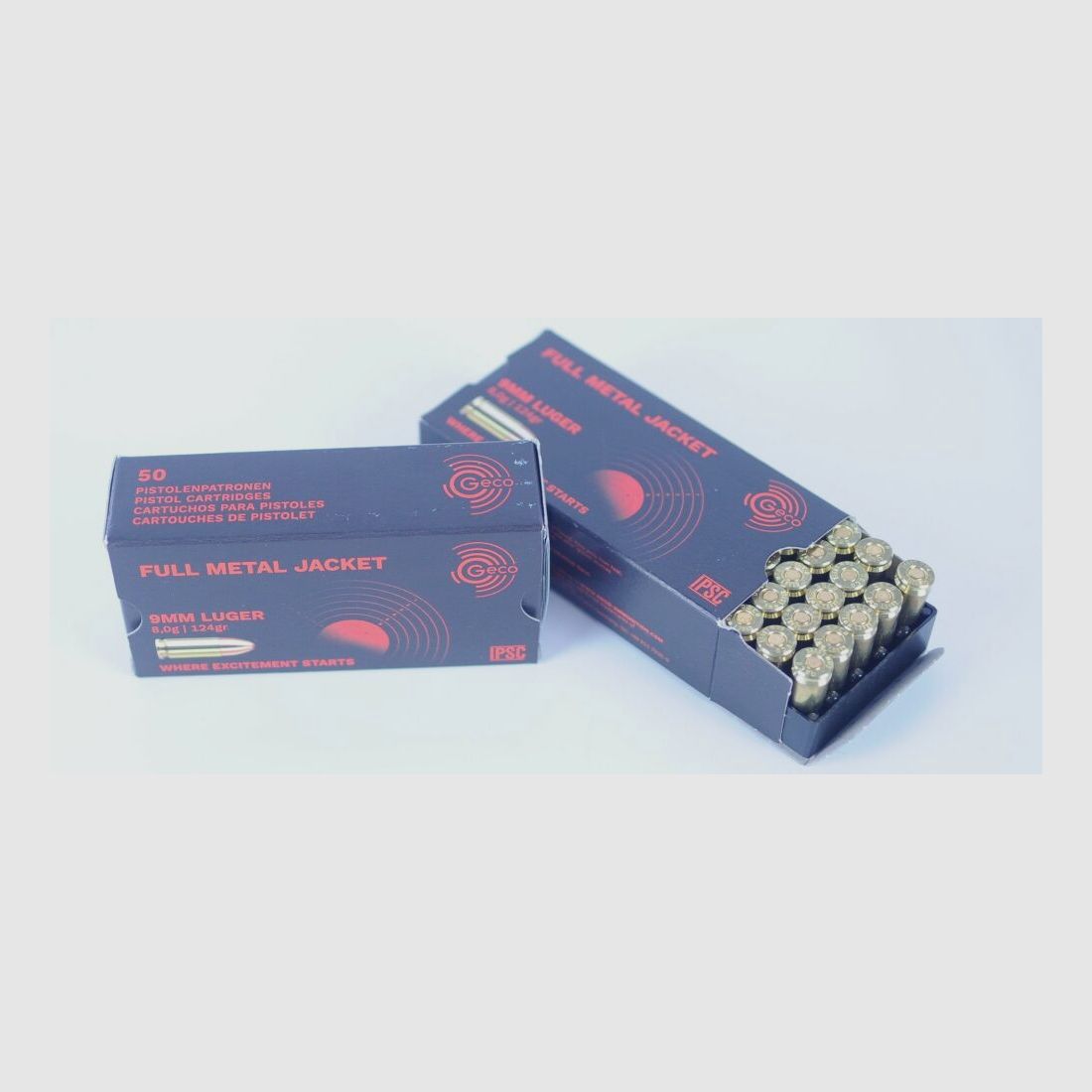 Geco GECO 9MM LUGER VM 124grs/ 8.0G TOMBAK