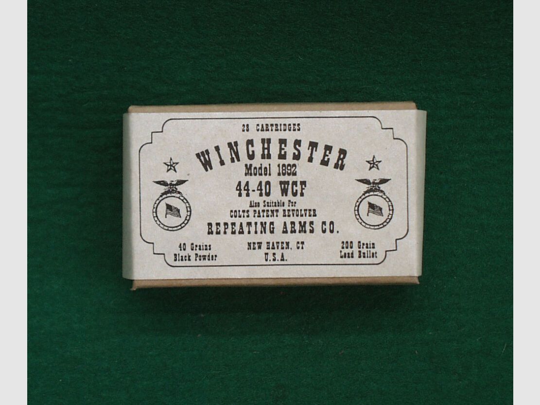 Replika pudełek na naboje 44-40 WCF