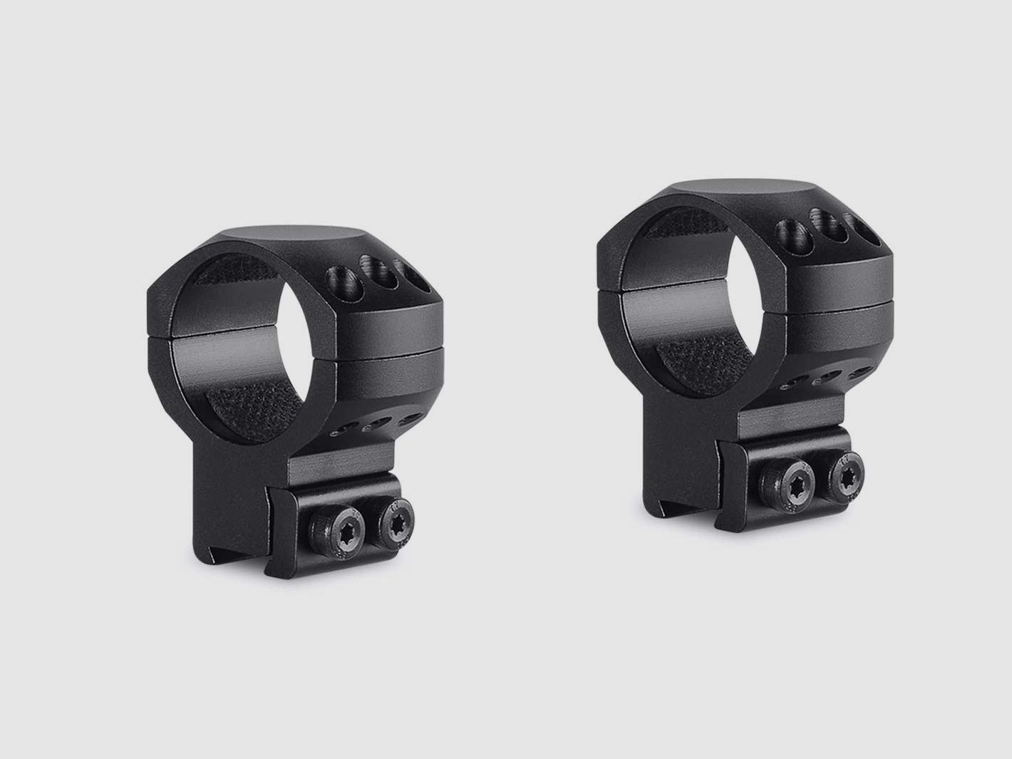 Montaje de anillo táctico alto para riel prismático de 30 mm