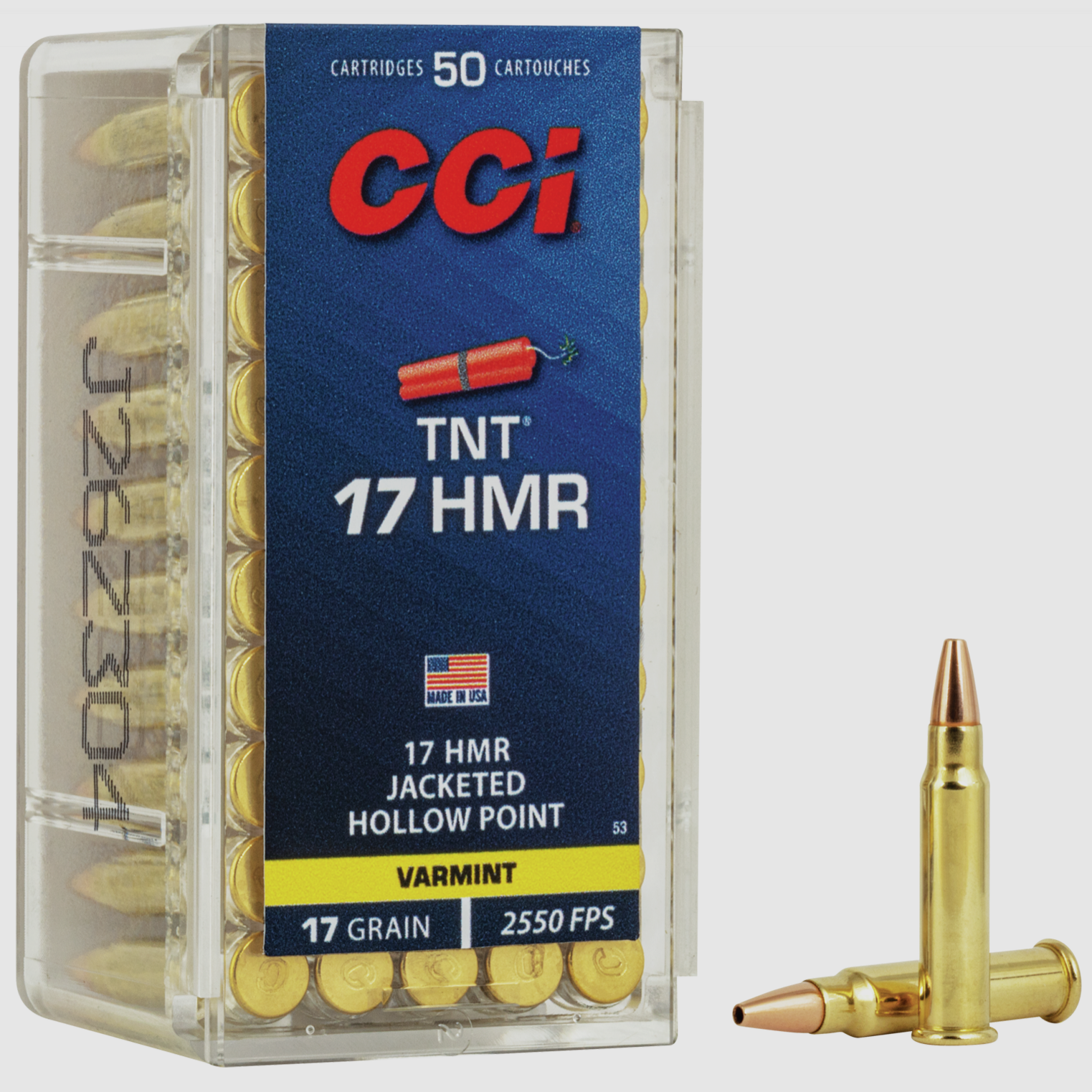 CCI .17 HMR 1,1g Jacketed Hollow Point 50pcs.