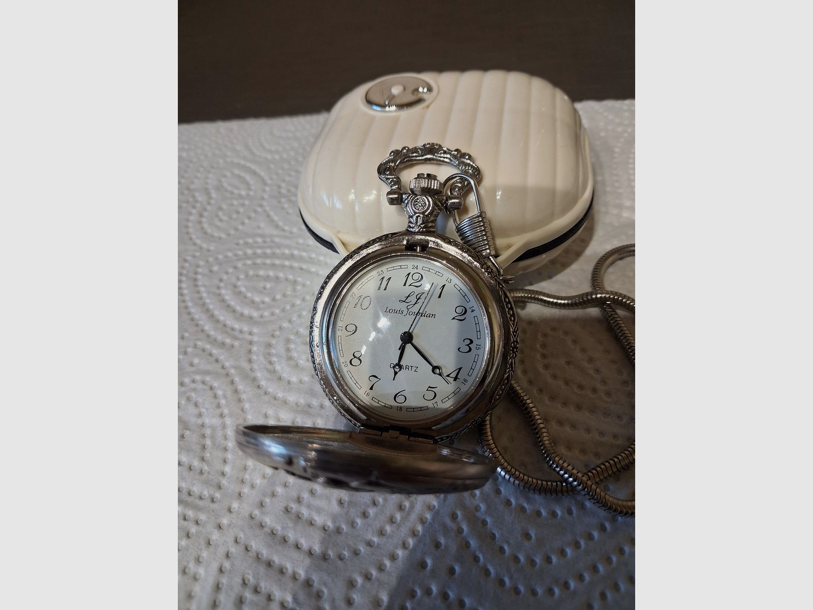 Orologio da tasca con motivo di caccia