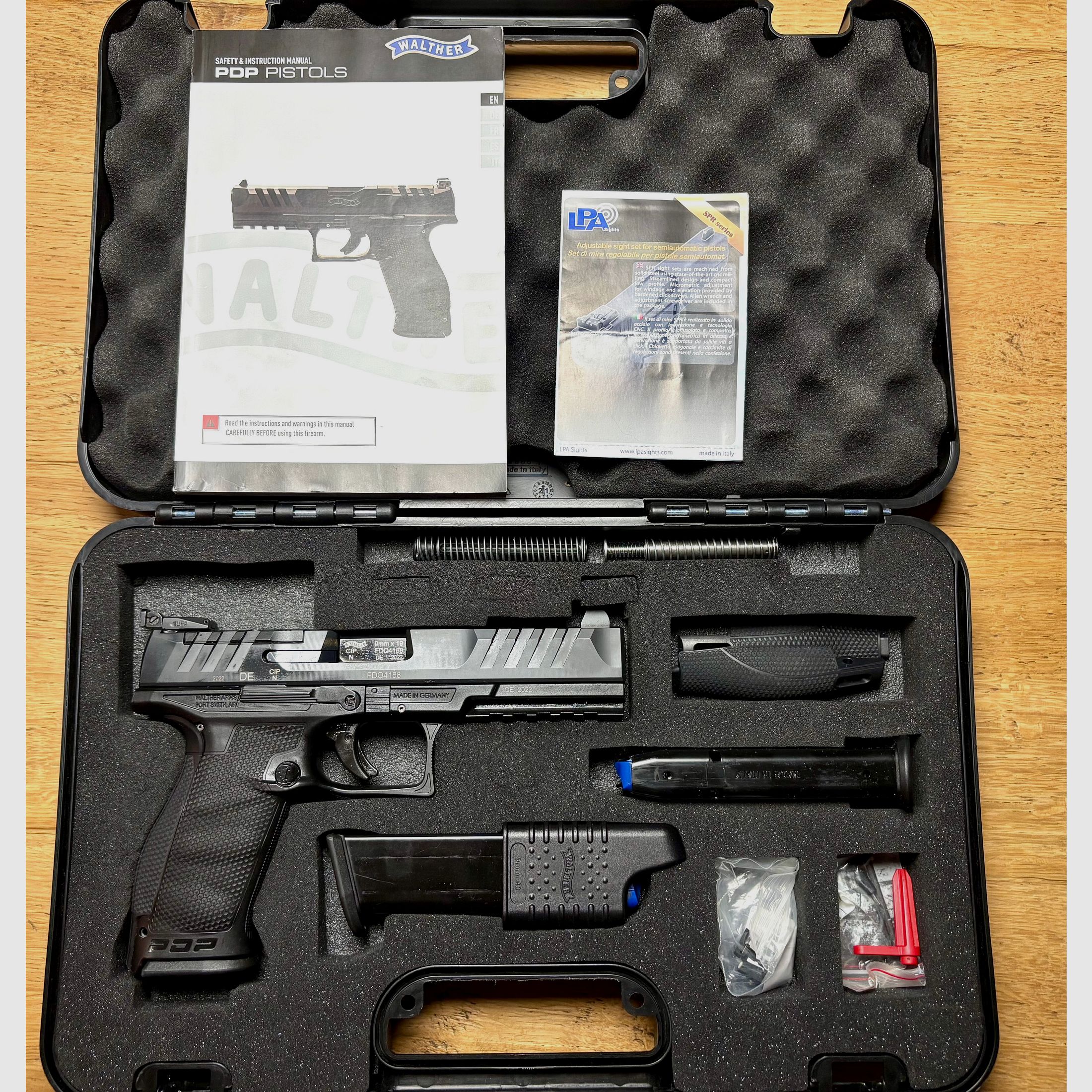 Walther Pistole PDP Full Size – 5" OR 9mm mit LPA Visierung