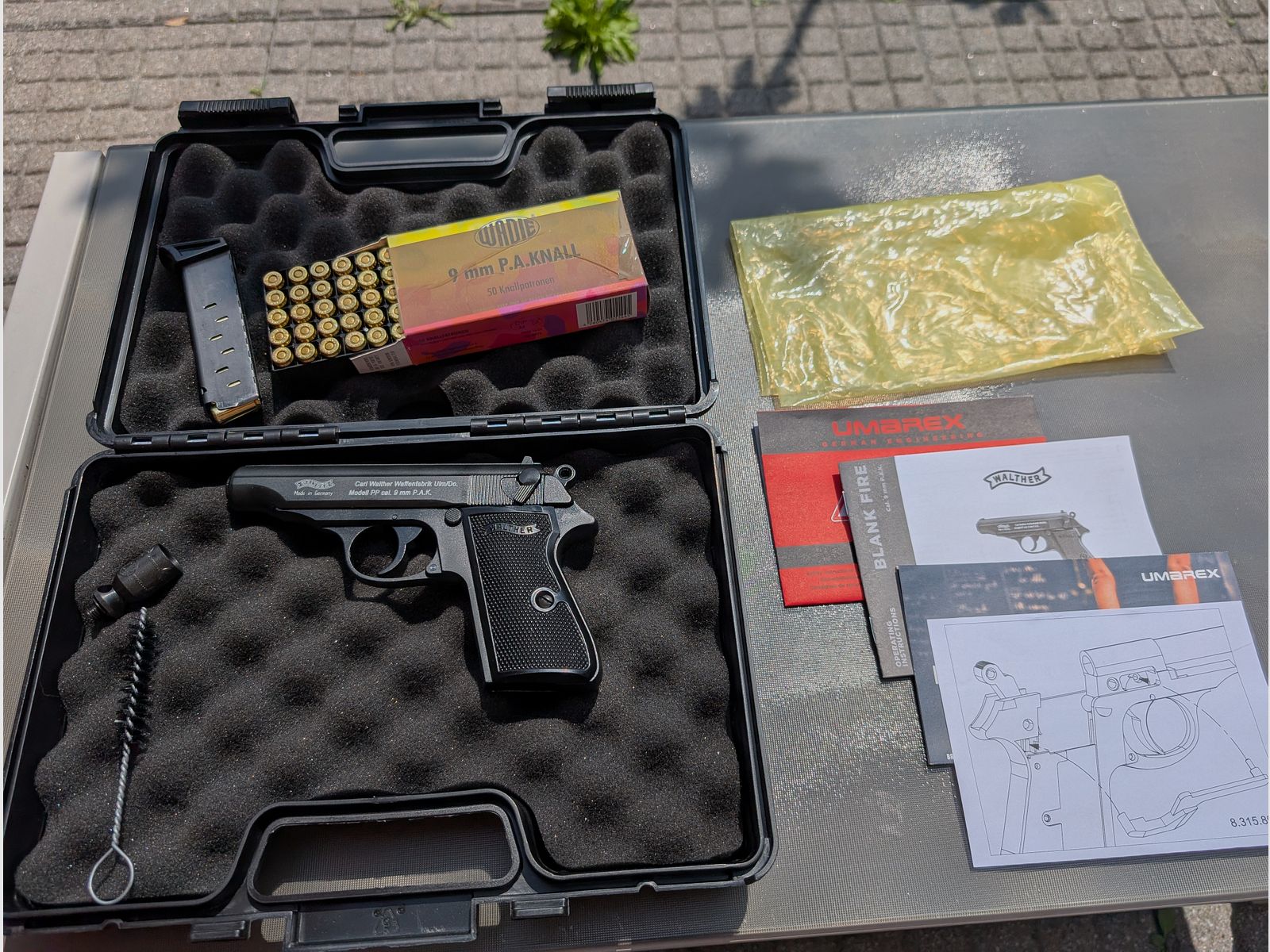 Walther Model PP cal. 9mm P.A.K. / top Zustand/ ungeschossen
