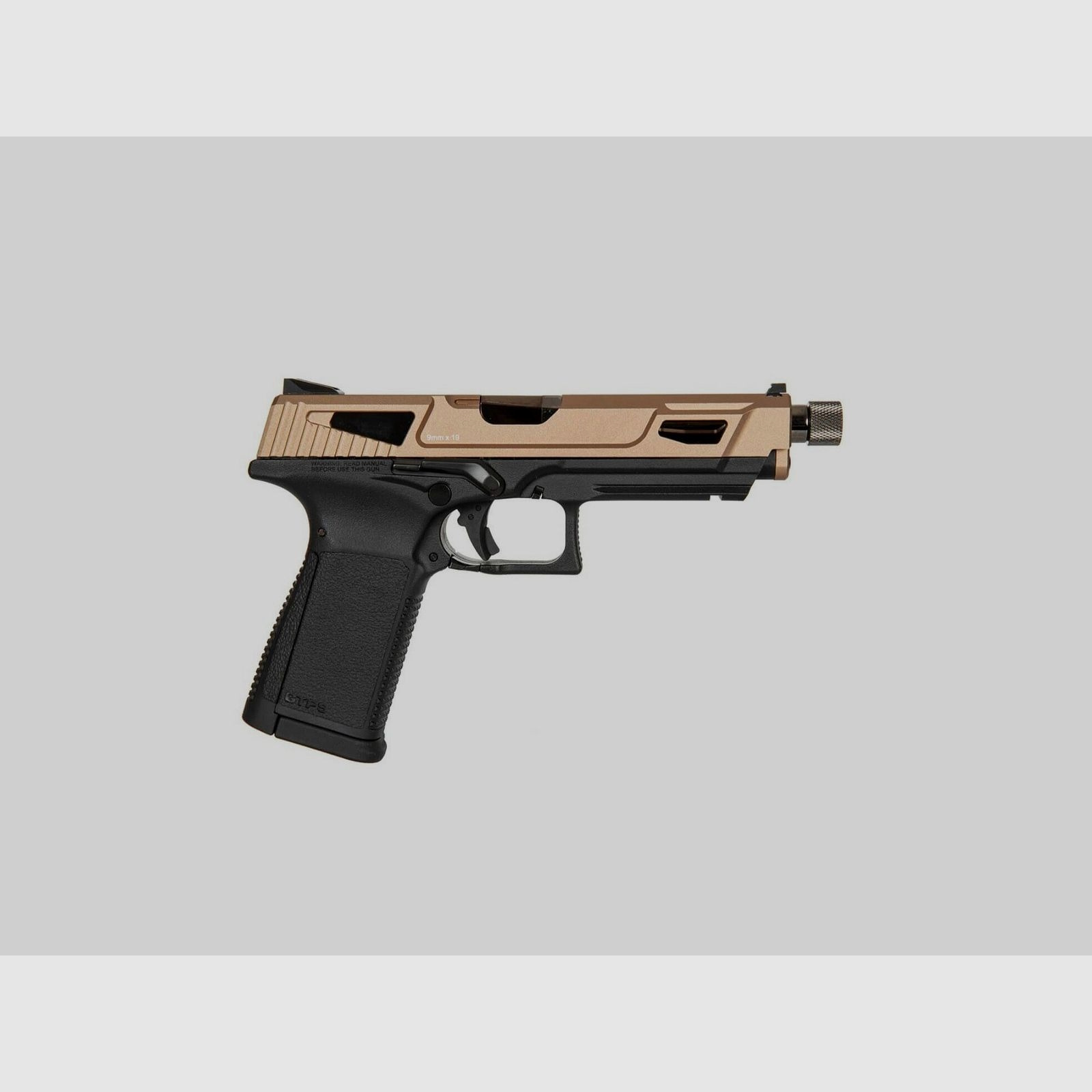 G&G GTP 9 MS DST CO2 Softair Pistola, Desert con gas verde e 2 caricatori
