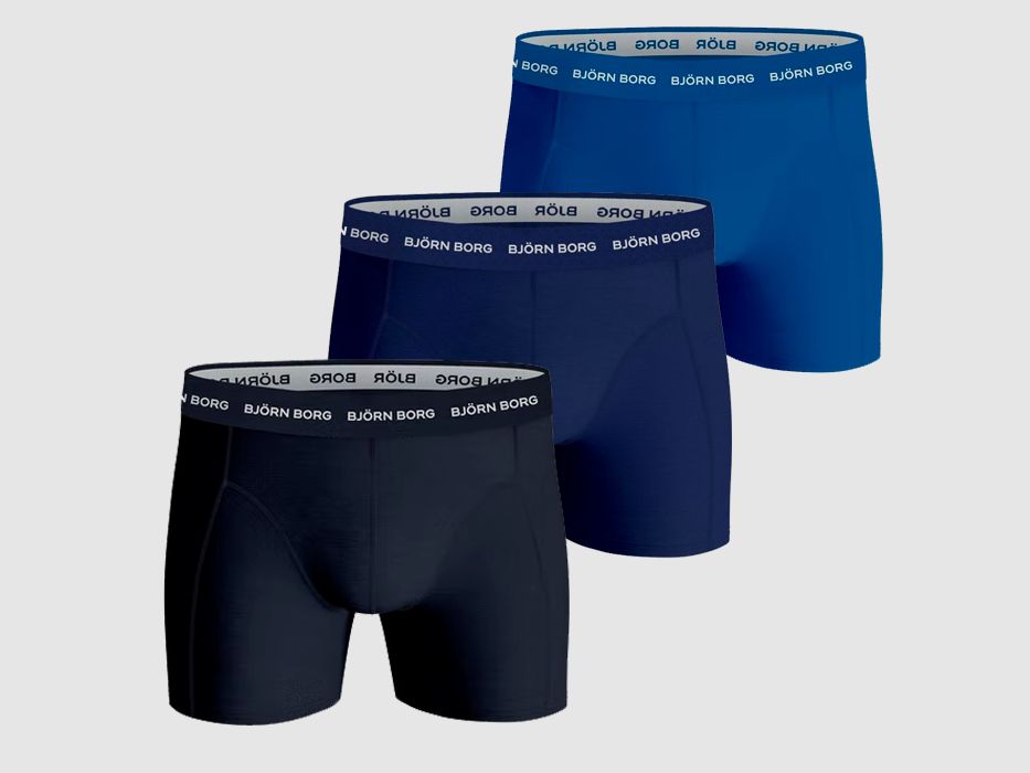 Björn Borg Boxershorts 3er-Pack Blau - S