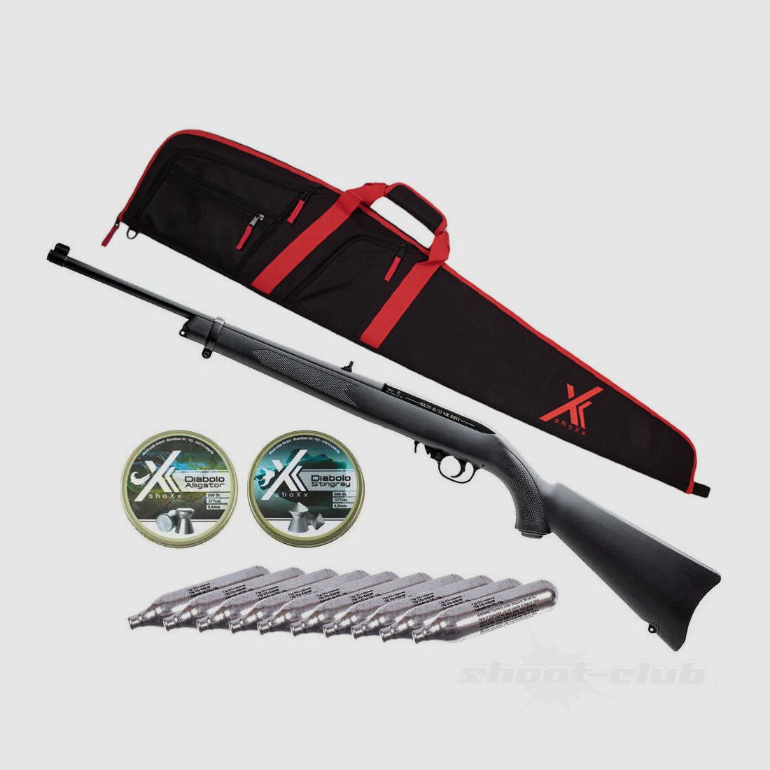 Ruger	 Ruger 10/22 CO2 Gewehr 4,5mm Futteral-Set