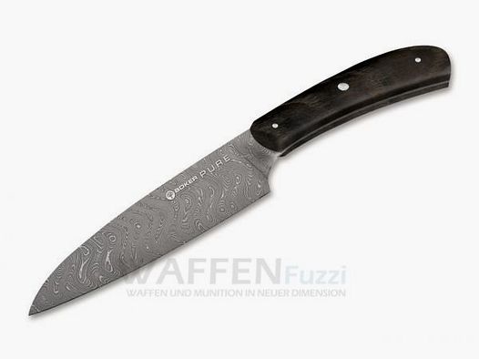 Böker Pure Damascus Chef's Knife Blade made of ultra-fine Damascus steel