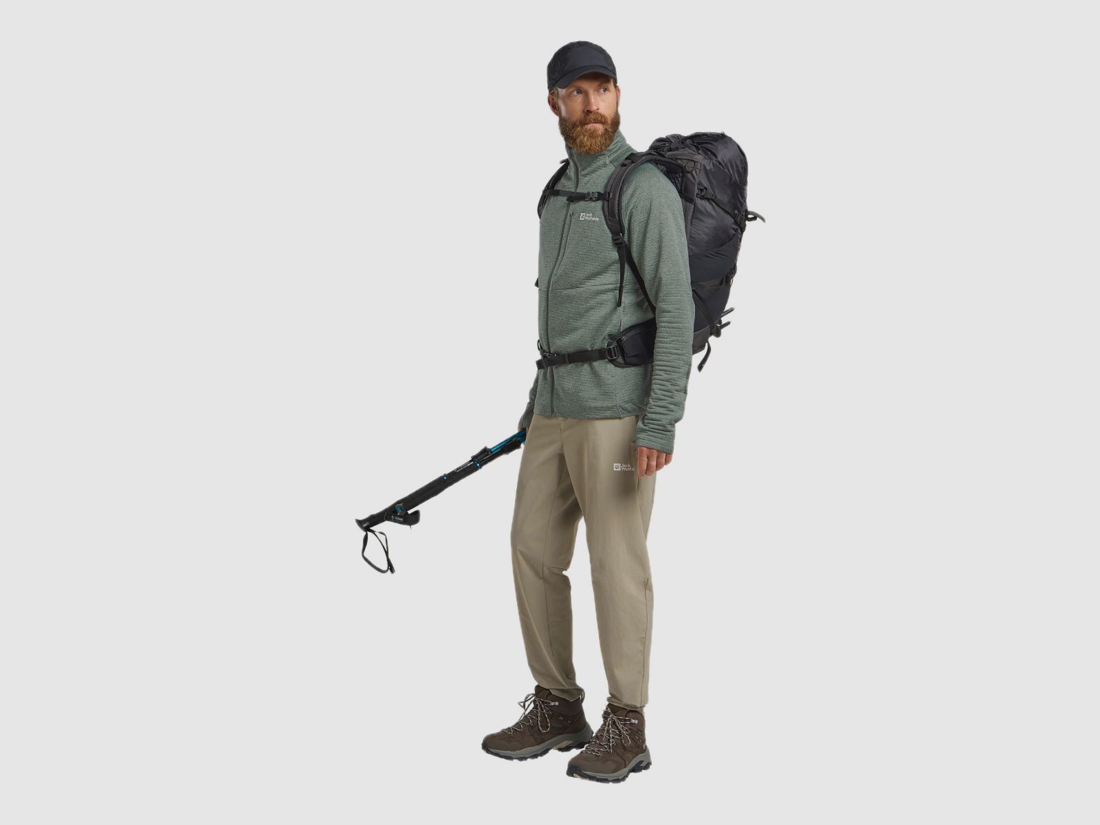 JACK WOLFSKIN Taiga Fz M Verde Ardesia