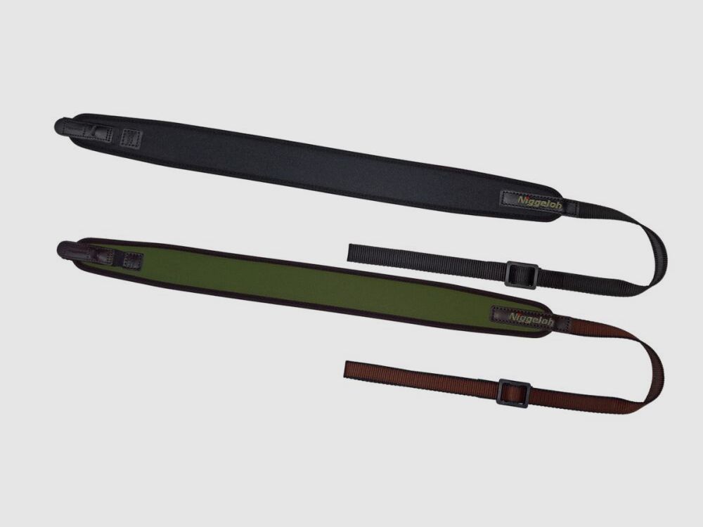 Correa de rifle de neopreno Niggeloh con cierre rápido - Negro