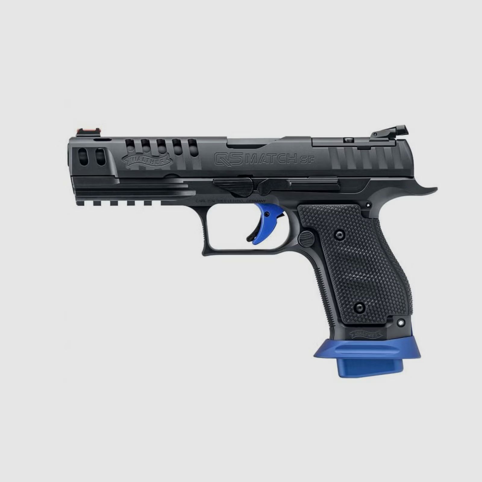 Walther Pistole Q5 Steel Frame Champion Griff aus Stahl – 9 mm Para