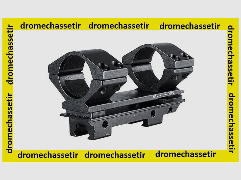 Monobloc montage voor 9-11mm rail, elevatie tot 30 Moa, ringen 25,4mm, ref 22300