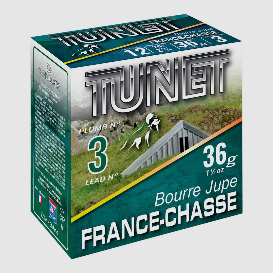 Tunet 12/70 Chasse 3.5mm 36g