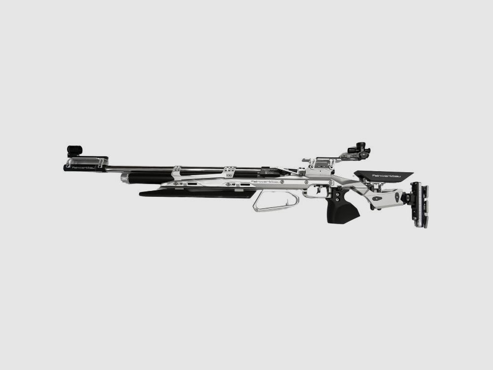 Feinwerkbau 900 Alu appui avec rail de poignée Spy dioptre+Score argent droit L carabine à air comprimé de match, image 2 sur 2