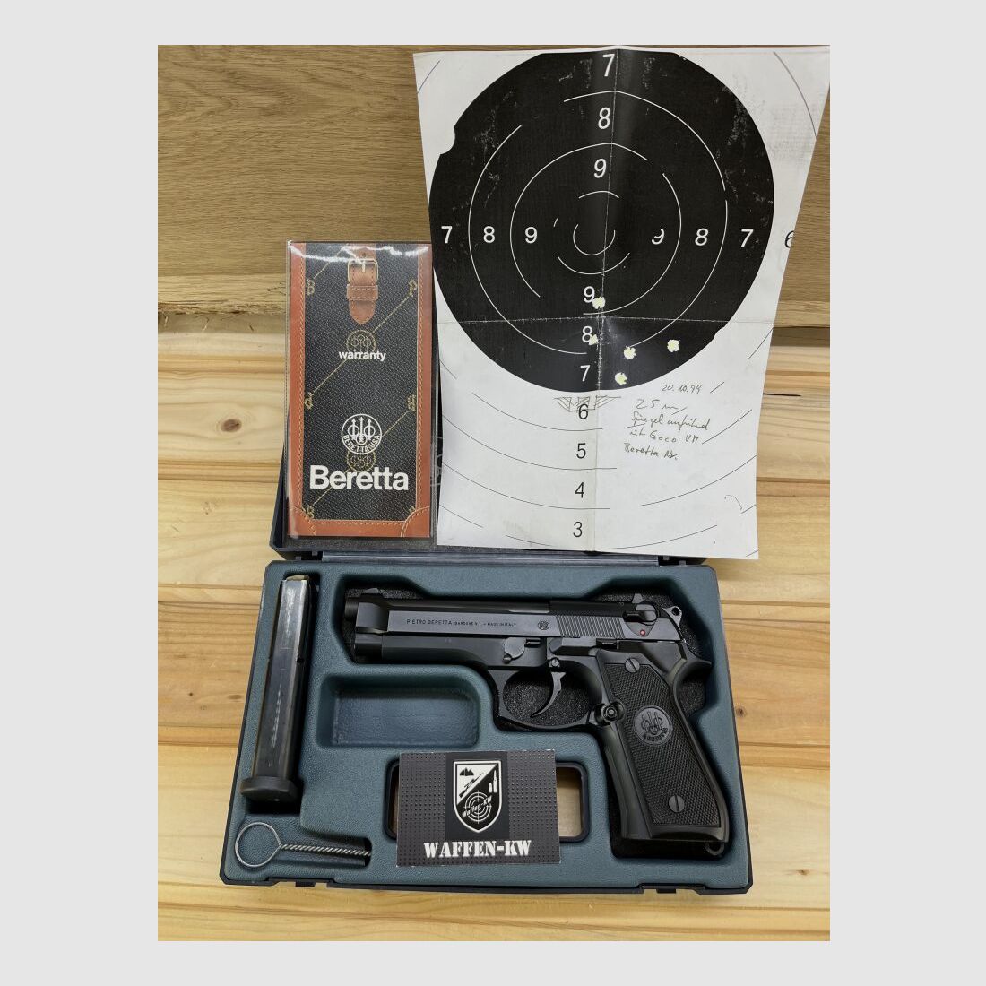 Pietro Beretta Mod. 92 FS, kal.: 9x19 met originele koffer en documenten 9mmLuger
