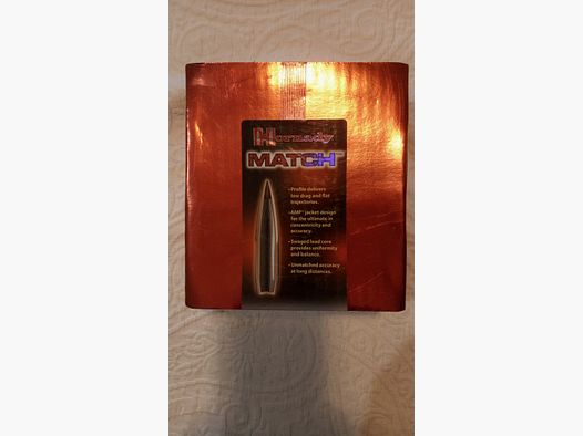 500 Hornady Match HPBT .308 / .30 cal 168 gr projectiles NEW sealed packaging