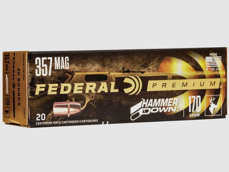 Federal HammerDown .357 Mag. 170GR Bonded Hollow Point 20 Patronen