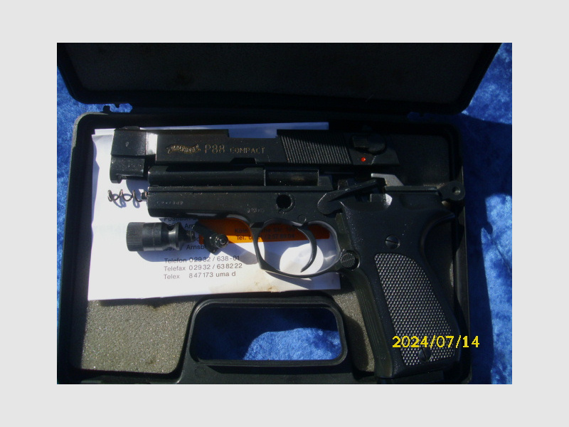 Achtung Sammler Walther P88 im Kal. 9 mm frühe PTB 429 no Teile 98