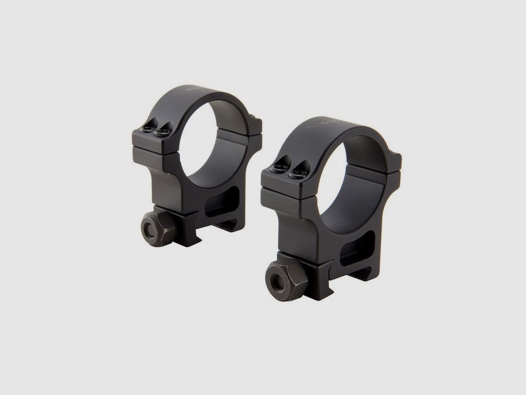 Mounting rings 34mm standard height see-thru black