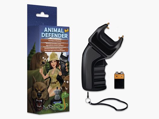 DEFENCE SYSTEM ANIMAL DEFENDER: AANSTEKER+AFSCHRIKMIDDEL+STIMULATOR VOLGENS CE-NORM