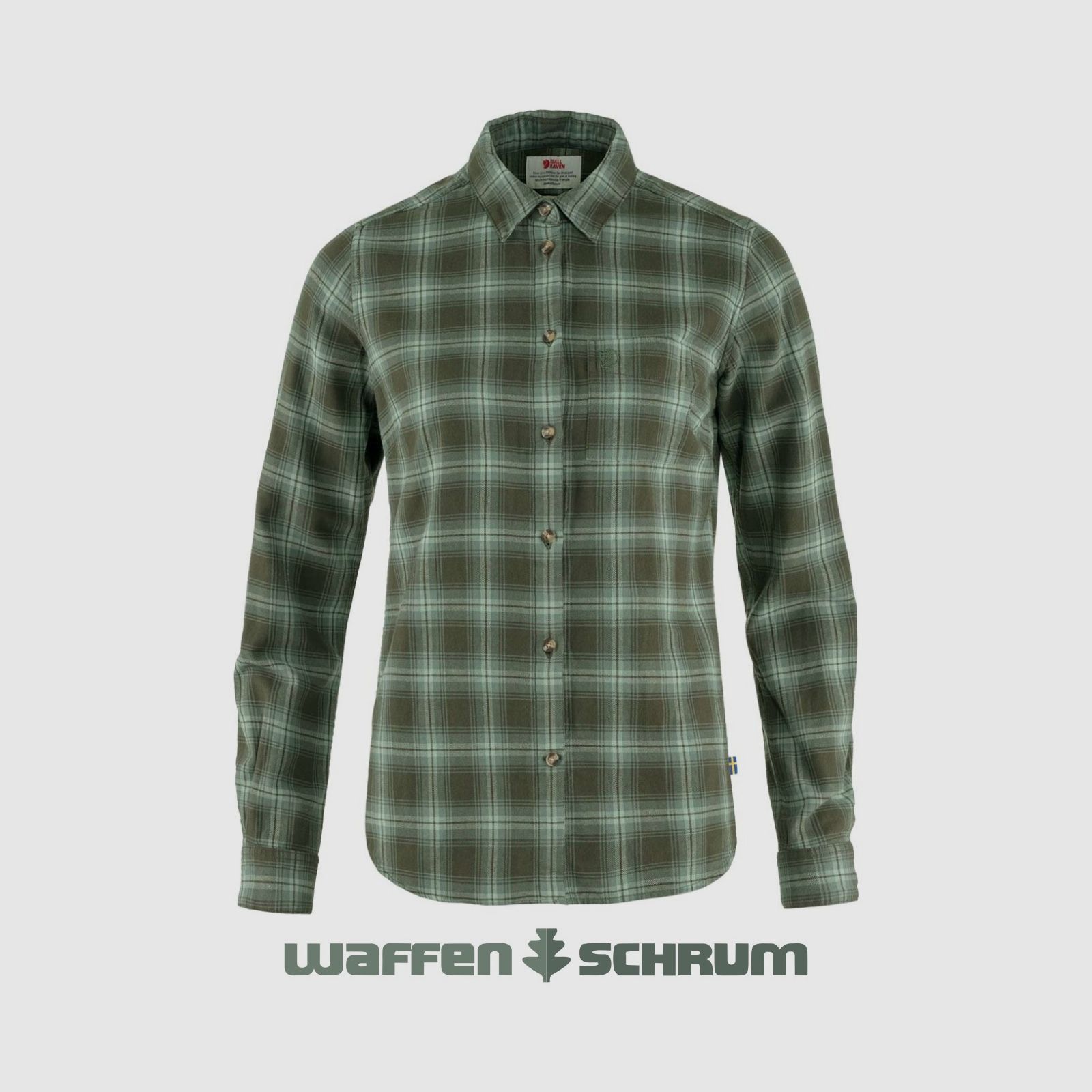 Fjällräven Bluse Övik Flannel Deep Forest/ Patina Green