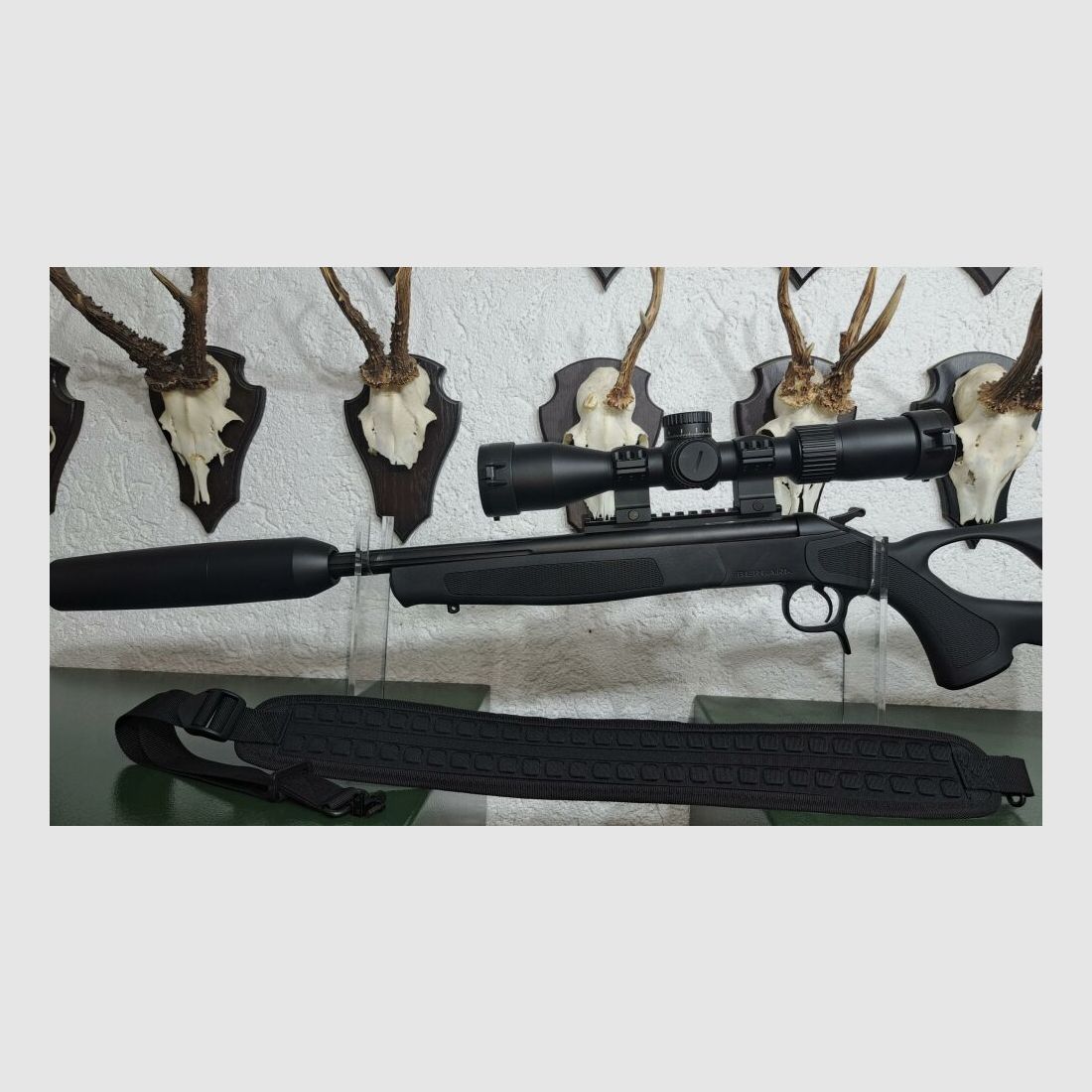 BERGARA Bergara TD 13 Lochschaft Schwarz + Zielfernrohr + Schalldämpfer
