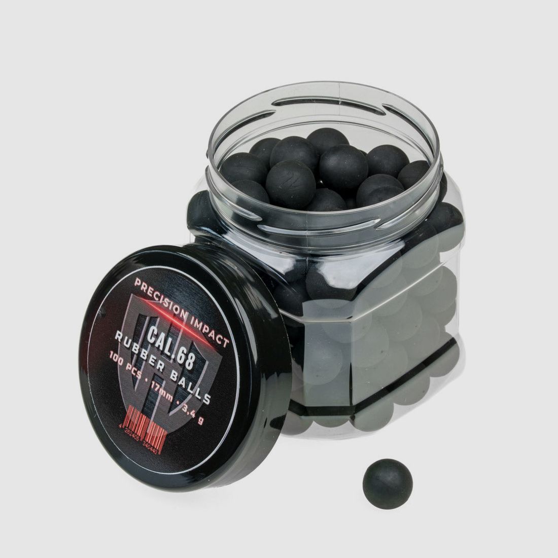 100x RUBBER BALLS CAL.68 | PRECISION IMPACT | HDS68 TS68 | Pistelle X-68 | HDX68 | HDR68 TR68 | 3,4g