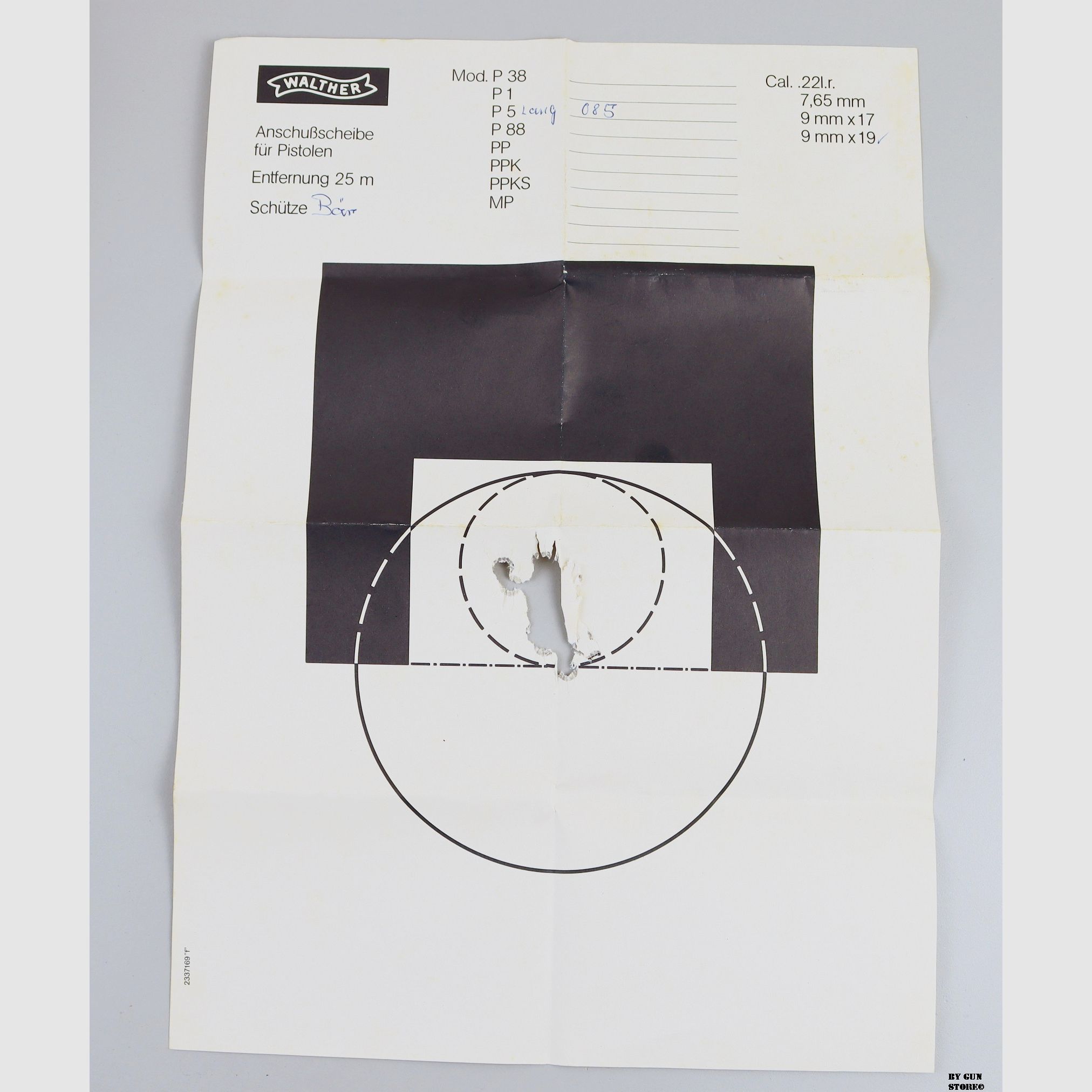 Pistole Walther mod. P5 LANG Kal. 9×19 matr. 085, Bild 12 von 15