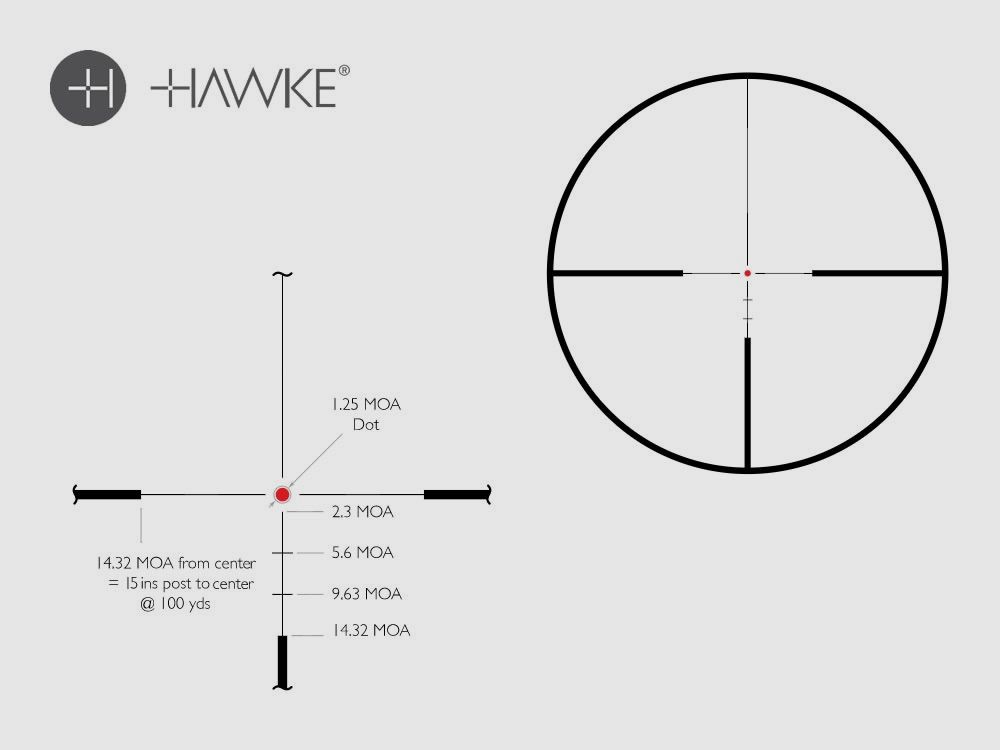 Hawke Endurance WA 30 3- 12x56 LE Dot (8x)