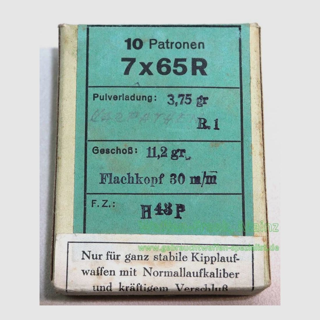 RWS (WZd.Fa.Rottweil) cartouches de fusil 7x65R, image 2 sur 2