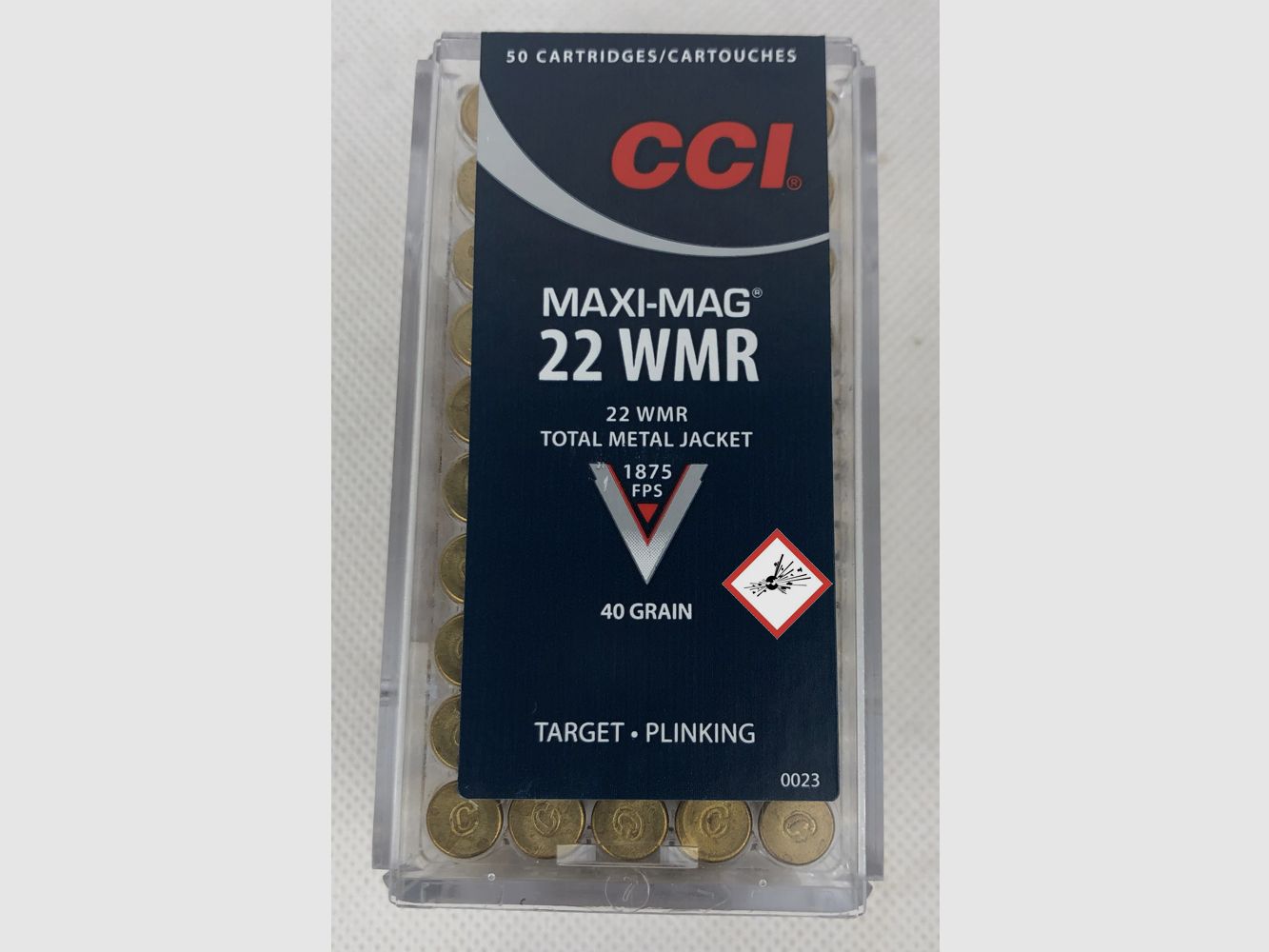 CCI Maxi Mag Büchsenpatrone .22 WMR TMJ 40gr