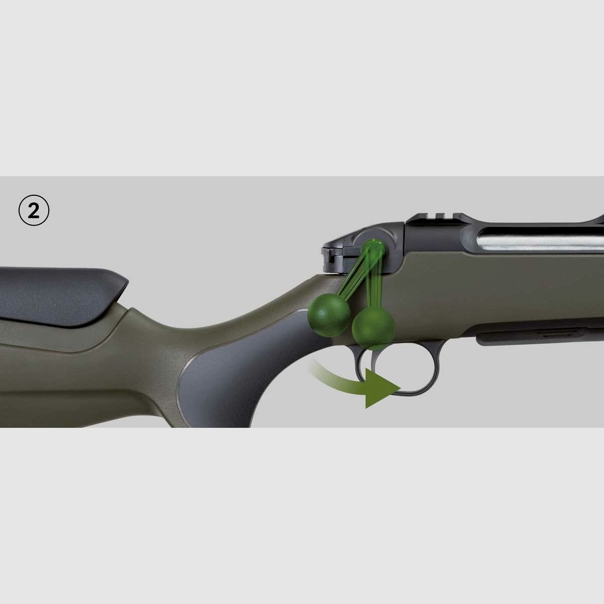 HAENEL NXT AWS-6,5 Creedmoor -610mm-18mm-I-Sights-Extraible 5+1, imagen 3 de 5